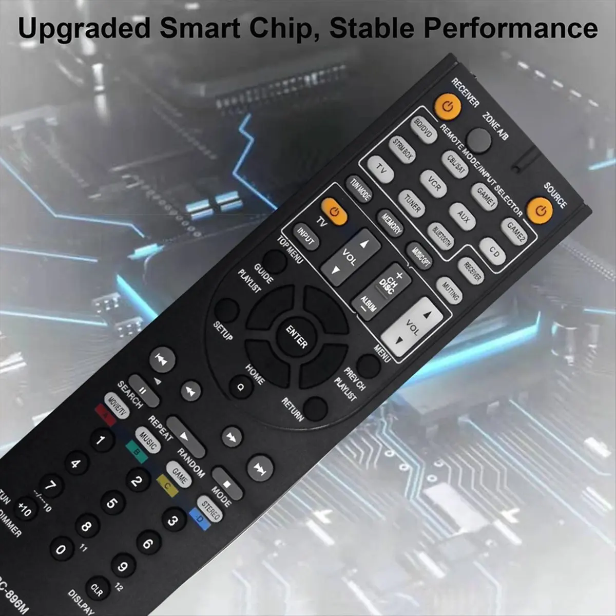 A69ZBG! RC‑896M AV Receiver Remote Control Replace for RC-737M RC-801M RC-836M RC-865M RC-896M RC-762M RC-764M RC-810M