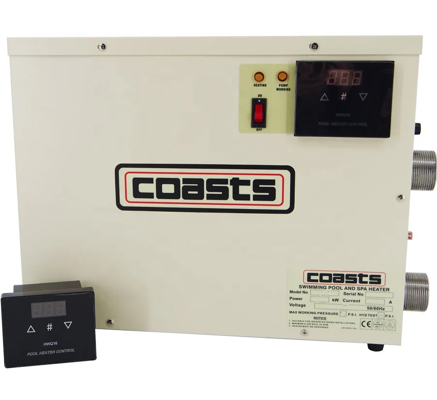 

COASTS Swimming Pool Heater 2KW-60KW Electric Spa Heater with CE