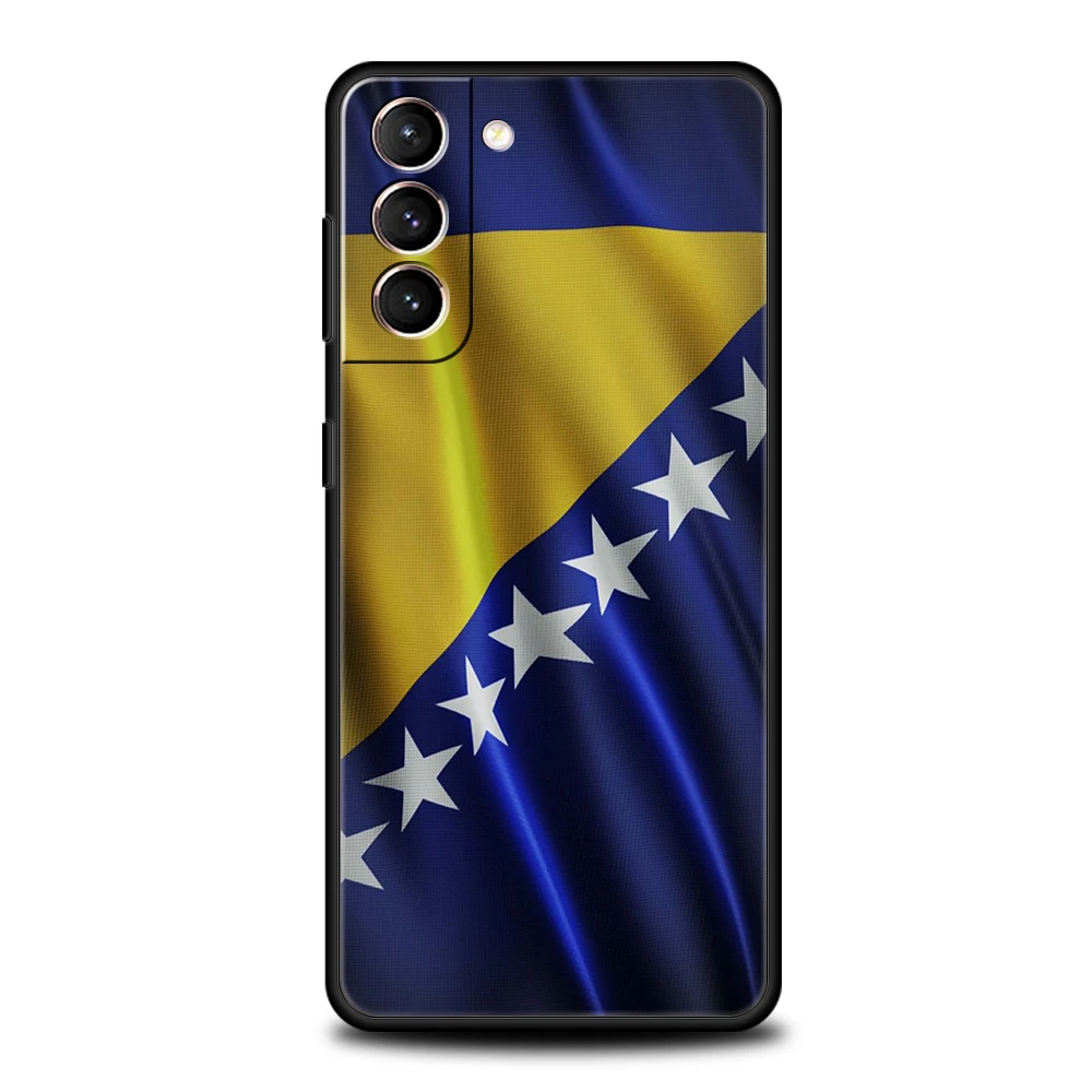 Funda de teléfono con pasaporte de Bosnia y Herzegovina para Samsung Galaxy S24 S23 S22 S20 S21 FE Ultra S10 S10E S9 S8 Plus 5G, carcasa suave de TPU