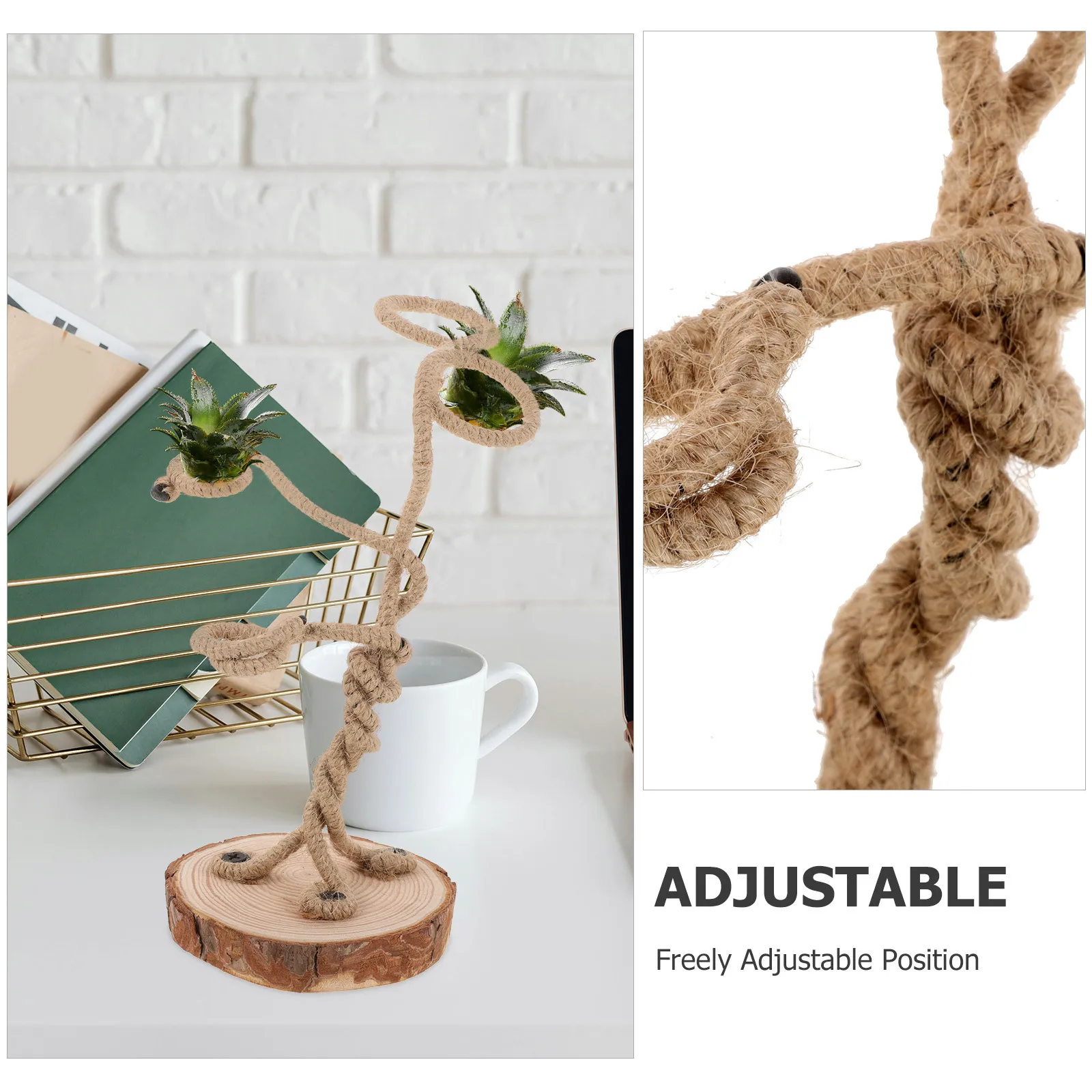 

Decorative Air Plant Holder Tabletop Display Stand Lightweight Exquisite Workmanship Home Office Decor Air Plant Holder