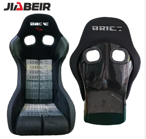 

Универсальные гоночные сиденья JBR 9003 из ткани, ПВХ-кожи и стекловолокна с эффектом блеска для автомобиля