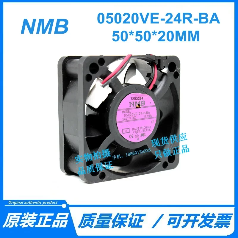 for NMB 05020-VE-24R-BA DC24V 0.19A 50x20mm Cooling Fan Original Axial Blower for Computer Server Industrial Equipment