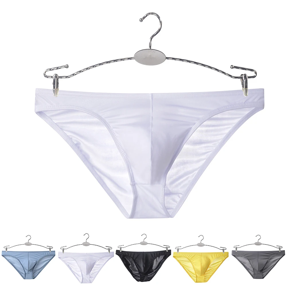 

Мужское прозрачное дышащее нижнее белье из ледяного шелка, трусы, трусы, трусы