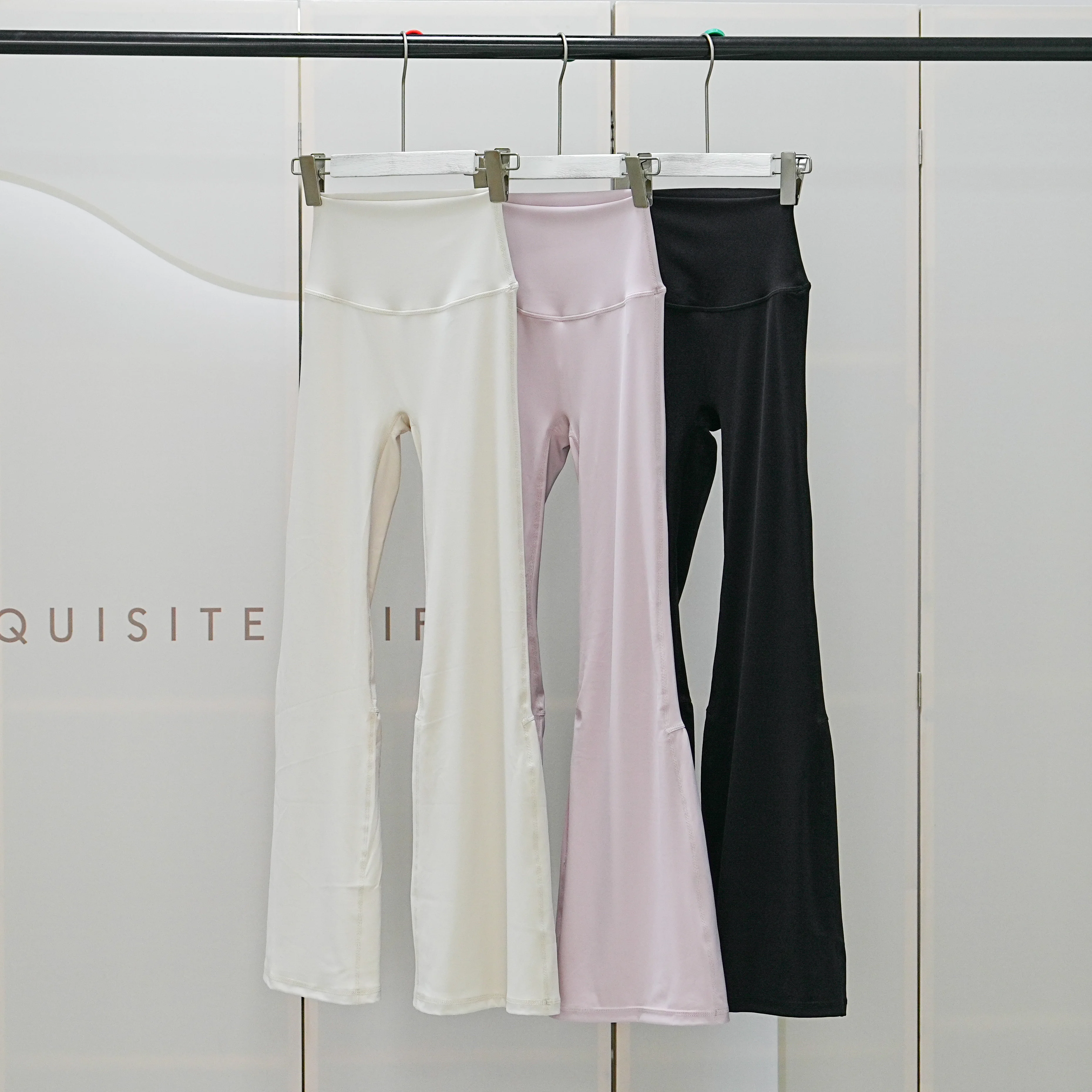 

Daimu Live Women's High Waisted Flared Leggings Gym Fitness Yoga Pants Control Tummy Yoga Wide Leg Pants Workout Flared Pants