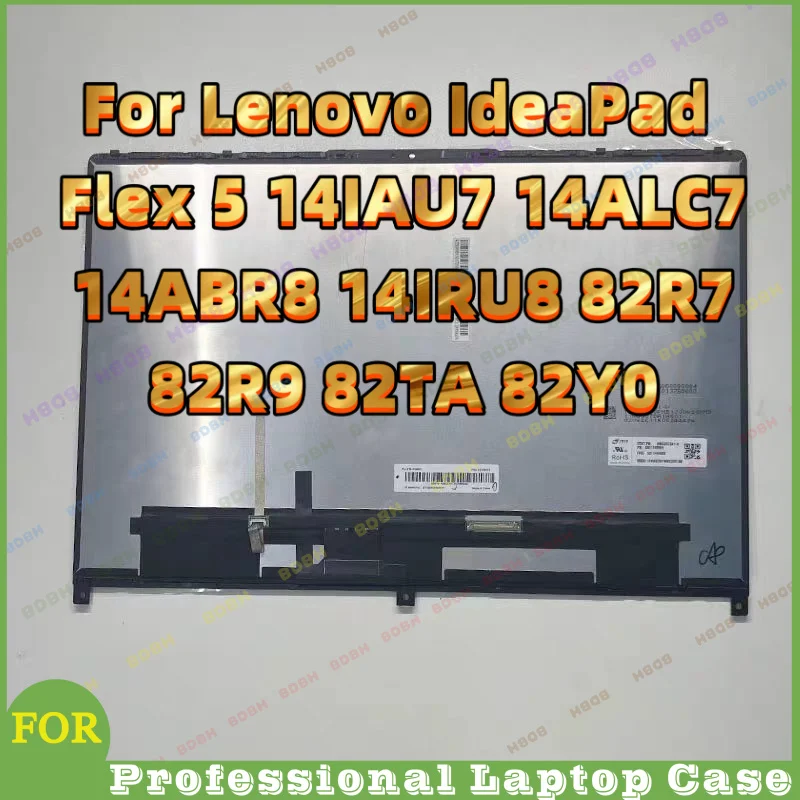 #BDBH Touch Screen Assembly For Lenovo IdeaPad Flex 5 14IAU7 14ALC7 14ABR8 14IRU8 82R7 82R9 82TA 82Y0