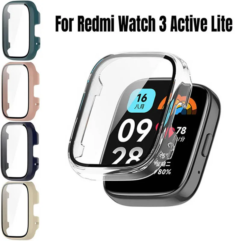 PC Kasa Cam Redmi İzle 3 Aktif Lite SmartWatch Tampon Kabuk Ekran Koruyucu Redmi İzle 3 Aktif 3 Lite Aksesuarları