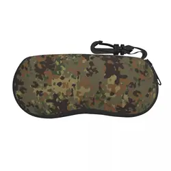 Custom Flecktarn Camo Sunglasses Soft Case Neoprene Zipper Camouflage Shell Eyeglass Case Protective Box For Glasses