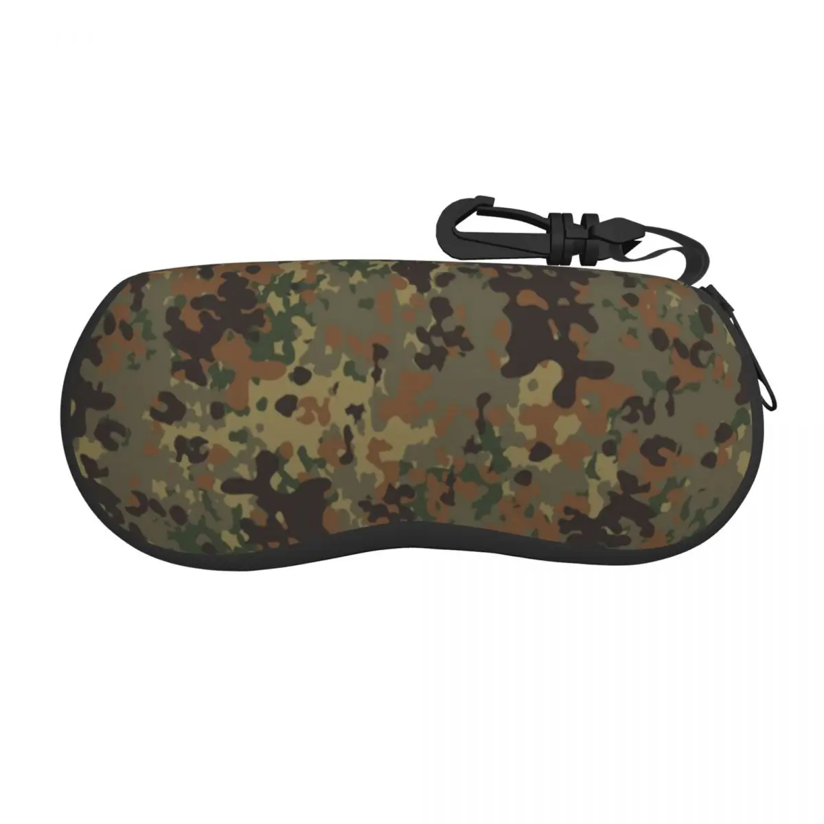 Niestandardowe okulary przeciwsłoneczne Flecktarn Camo Miękkie etui Neoprenowy zamek błyskawiczny Kamuflaż Etui na okulary Pudełko ochronne na okulary