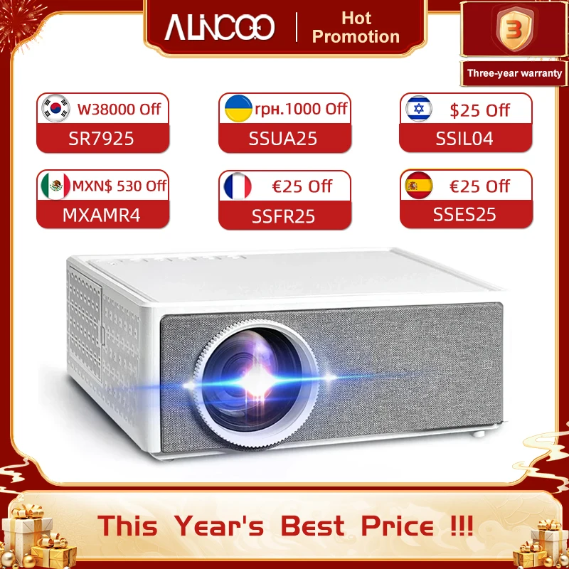 2024 Alincoo New 1080P E700 Pro Full HD Projector 4k 28000 Lumens Beam Projectors 5G WIFI Android Movie Home Theater Cinema