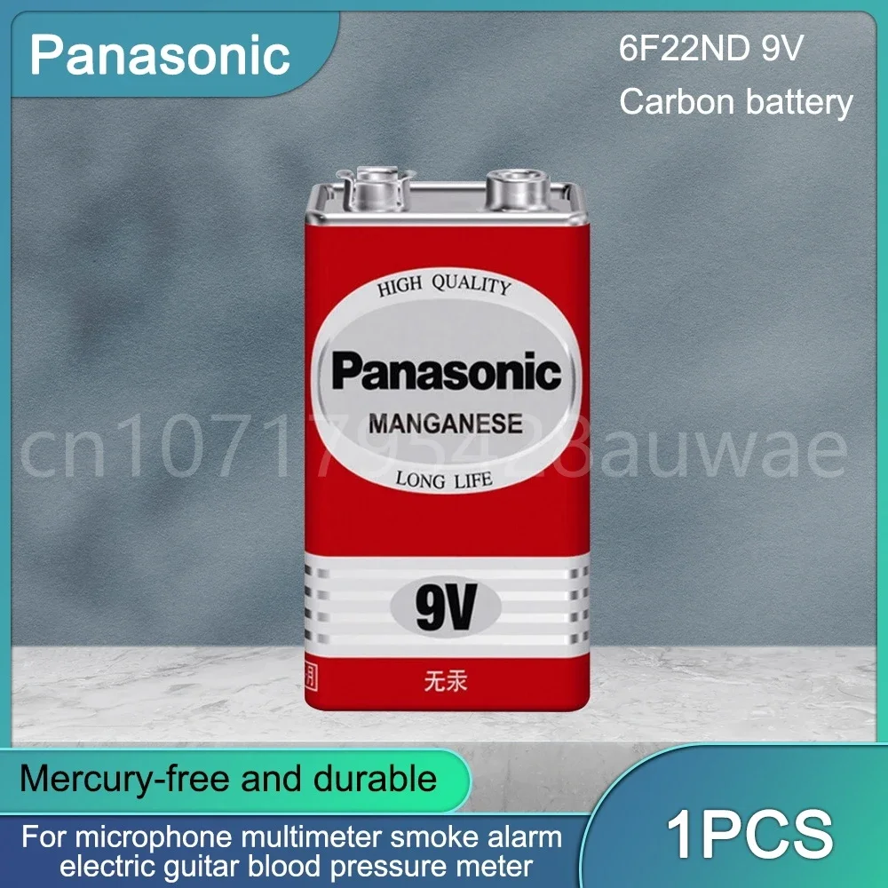 1 шт., долговечный 100% оригинальный аккумулятор Panasonic PP3 6F22 6LR61 MN1604 9 в