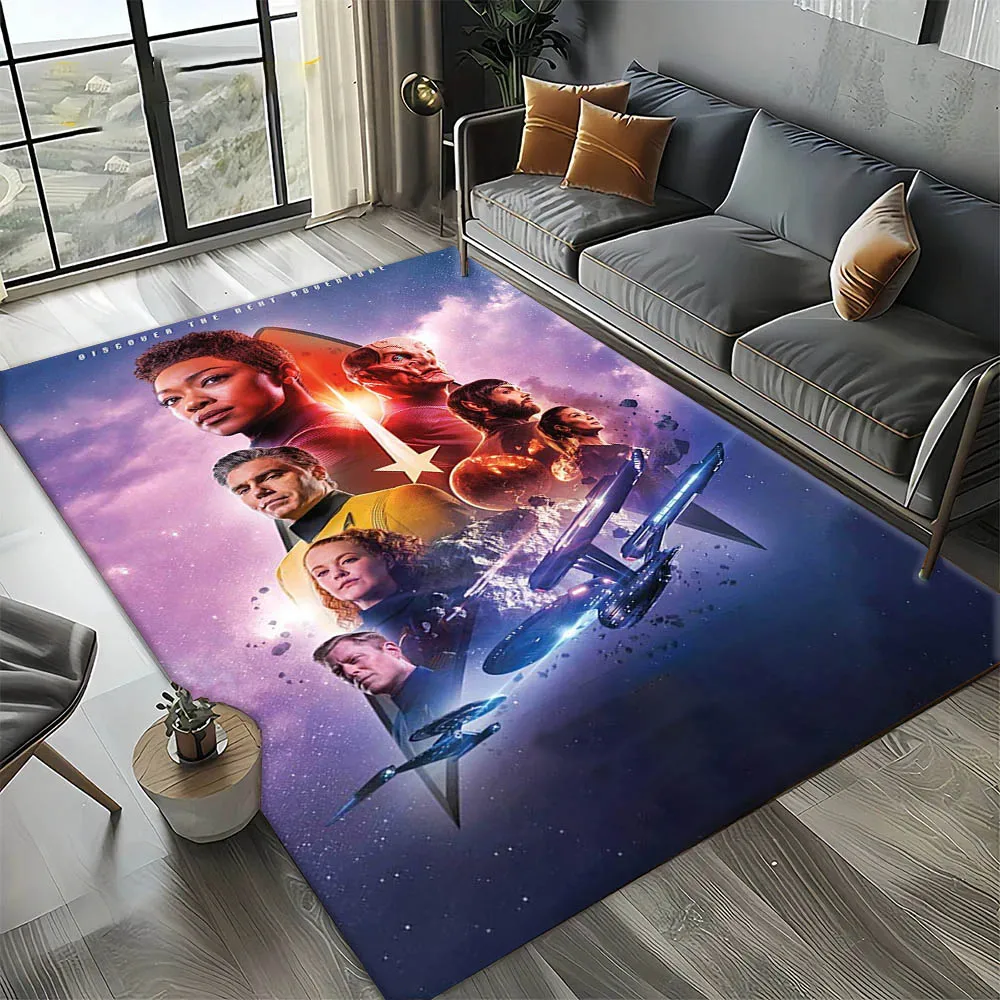 Classic Movie S-Star T-Trek-S Poster 3D Carpet Rug Art for Room Decor Home Bedroom Sofa Gift Kids Area Rug Non-slip Floor Mat