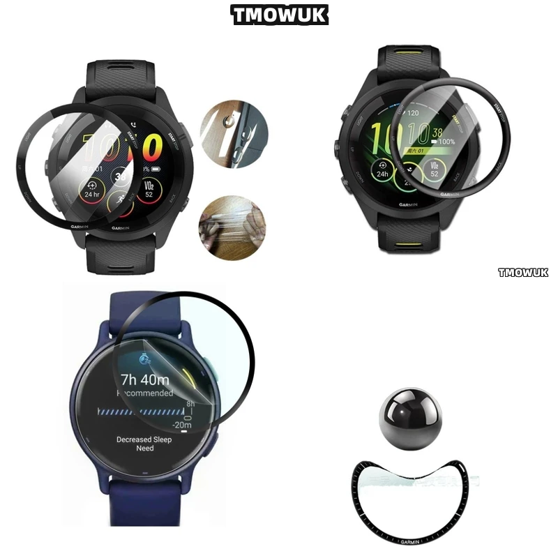 

For Garmin Forerunner 57 945 955 965 970 42mm 47mm Anti - Scratch Screen Film Full Cover PMMA 3D Curved