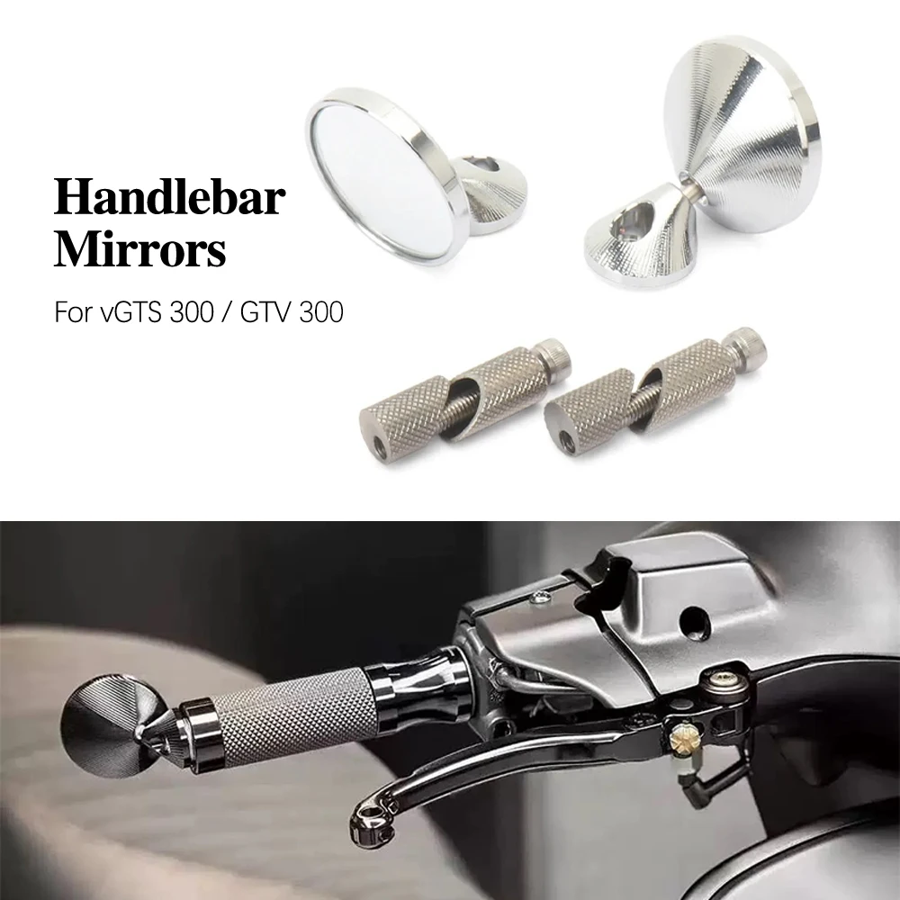 

Handlebar End Mirror For Vespa GTV300 GTS300 GTV GTS 300 Adjustable Motorcycle Bar End Side Rearview Mirrors