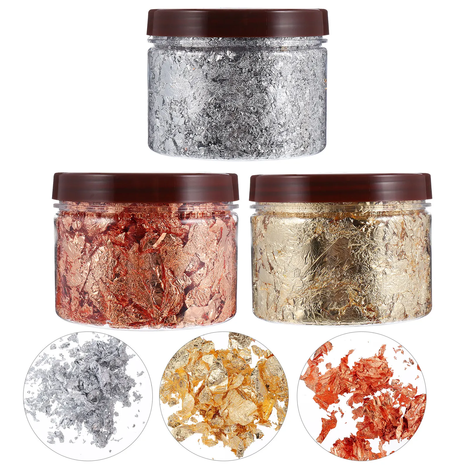

3pcs Shiny Foil Nail Stickers Art Accessories for DIY Decorations Women Girl Stickers Manicure Decals