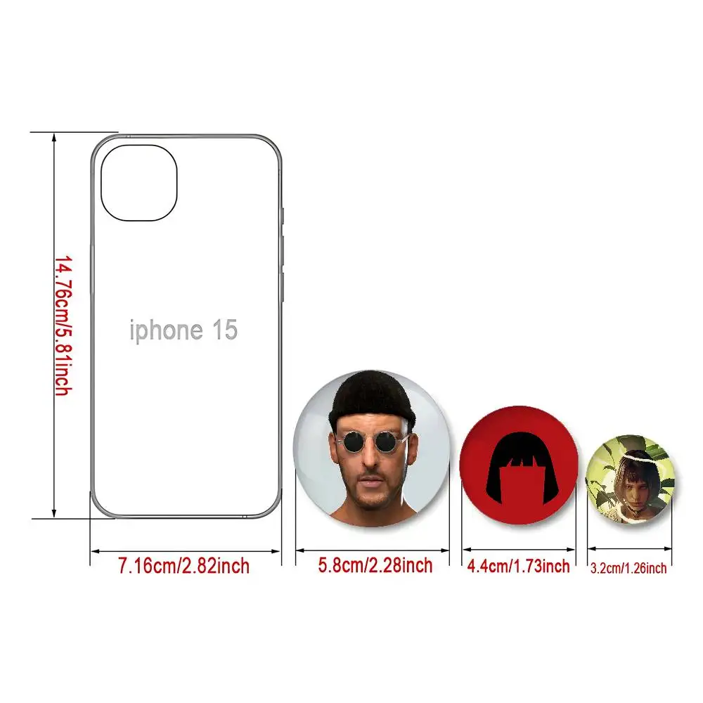 Movie Killer L-Leon And Mathilda Badges Fashion New Hip Hop Versatile Round Metal Badge Cartoon Pin Gift Wholesale