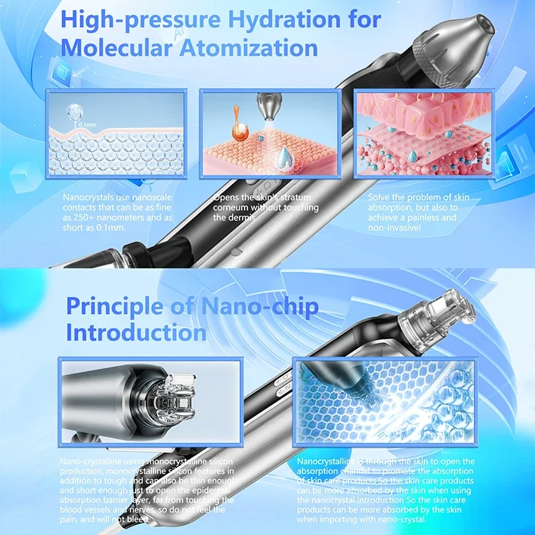 NewFace Hydra Dermabrasion Aqua Peeling Facial Beauty Ice Hammer Spa Skin Care Hidro Microdermabrasion Aqua Hydro Facial Machine