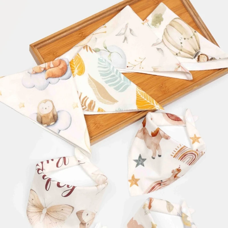 B2EB Baby Bandana Drool Bibs with Adjustable Snaps Baby Bibs for Baby Girls Baby Boys