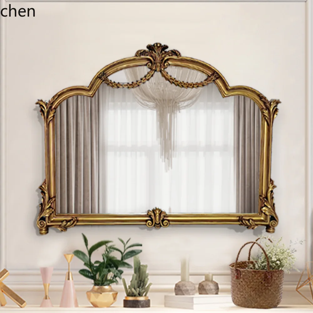 

Hxl bathroom mirror carved photo frame decorative mirror vanity makeup mirror