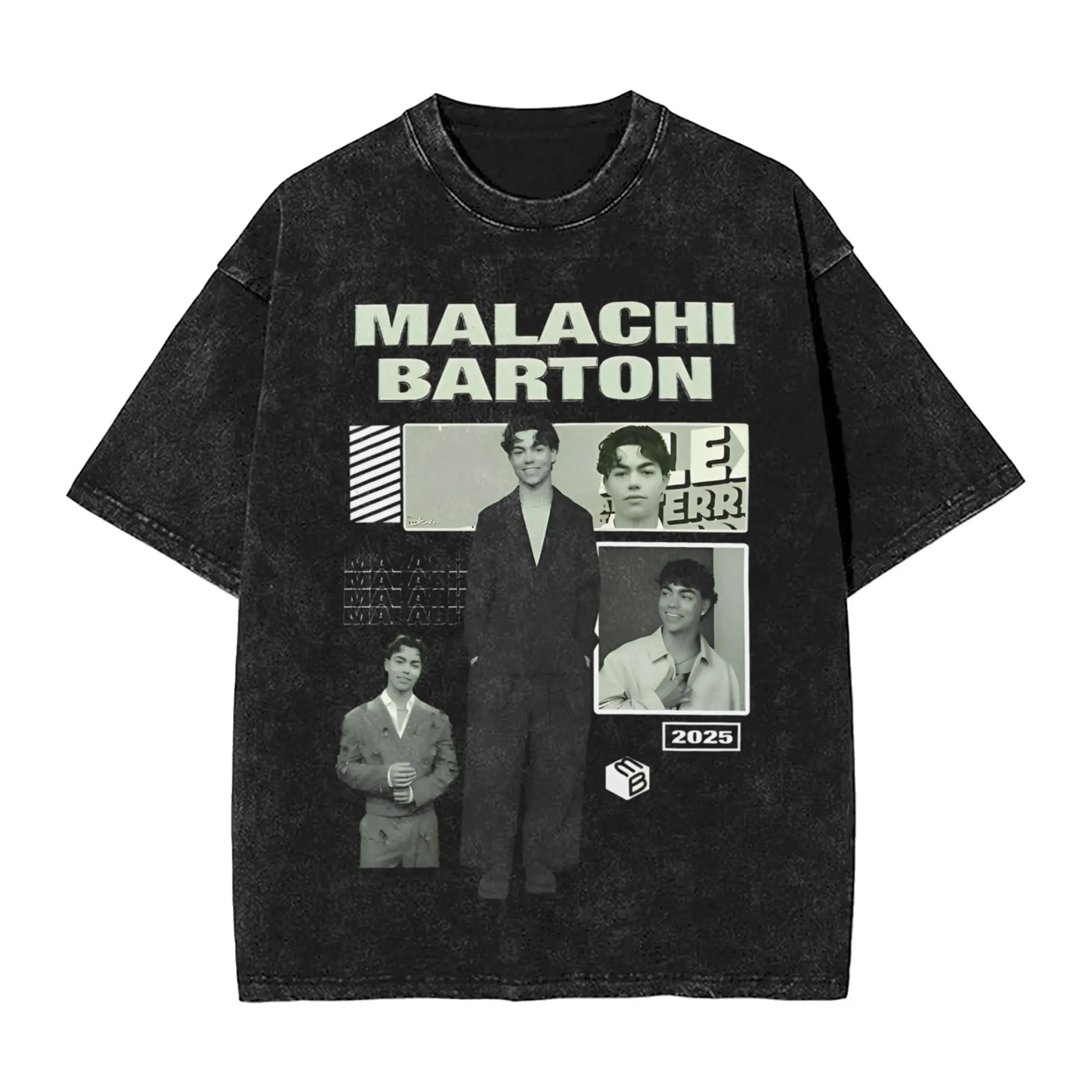

Casual Malachi Barton T-Shirts Men Round Collar 100% Cotton Washed T Shirts Short Sleeve Tee Shirt New Arrival Clothing