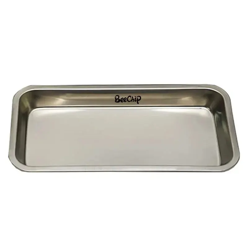 1PC Stainless Steel Cosmetic Storage Tray Tattoo Equipment Tray Dental Tray Fake Nail Tray Tool Nail Display Stand