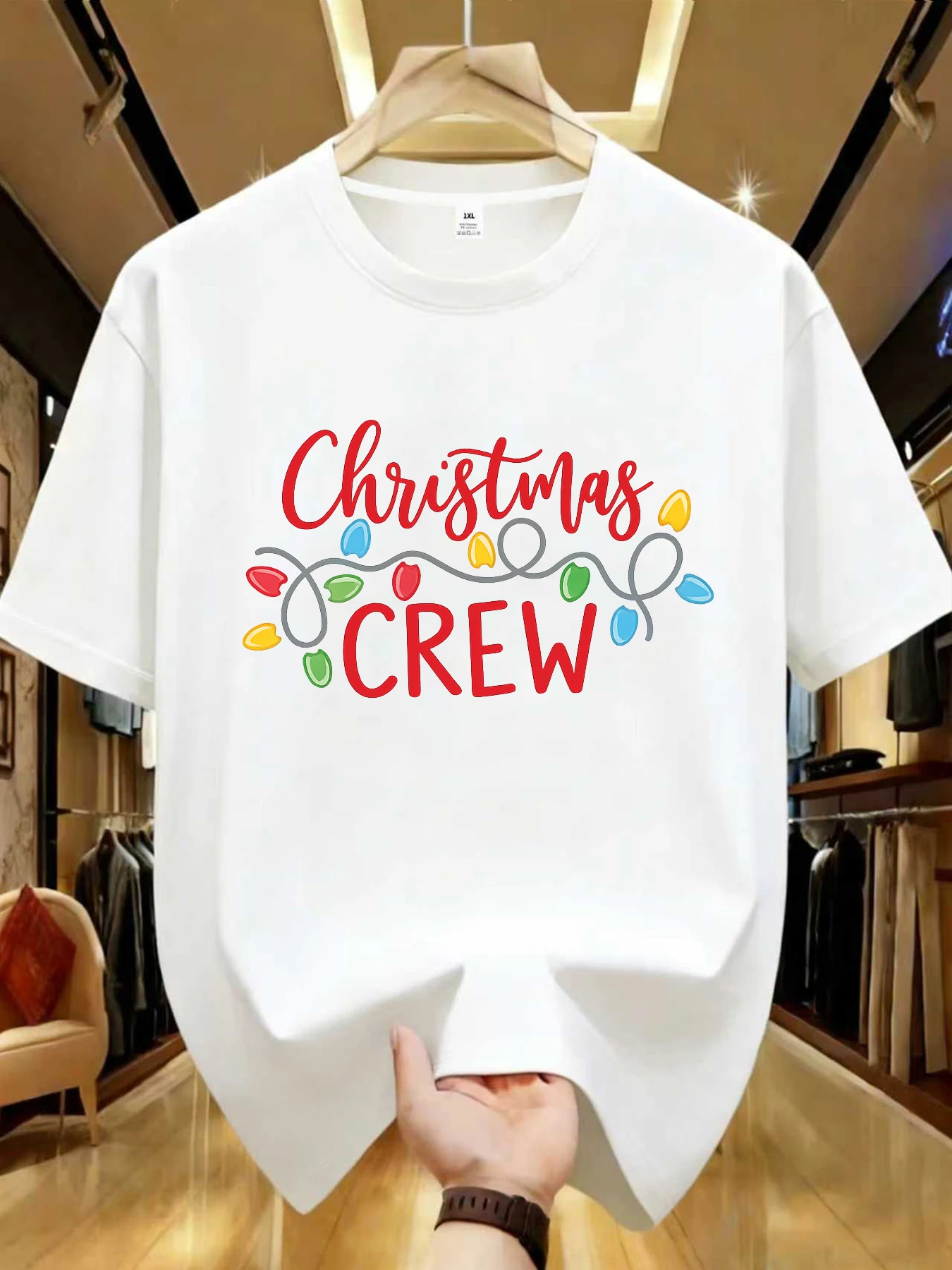 

【WDS01275】Модная женская футболка больших размеров с круглым вырезом и принтом букв, летняя повседневная футболка с короткими рукавами, универсальный топ в уличном стиле