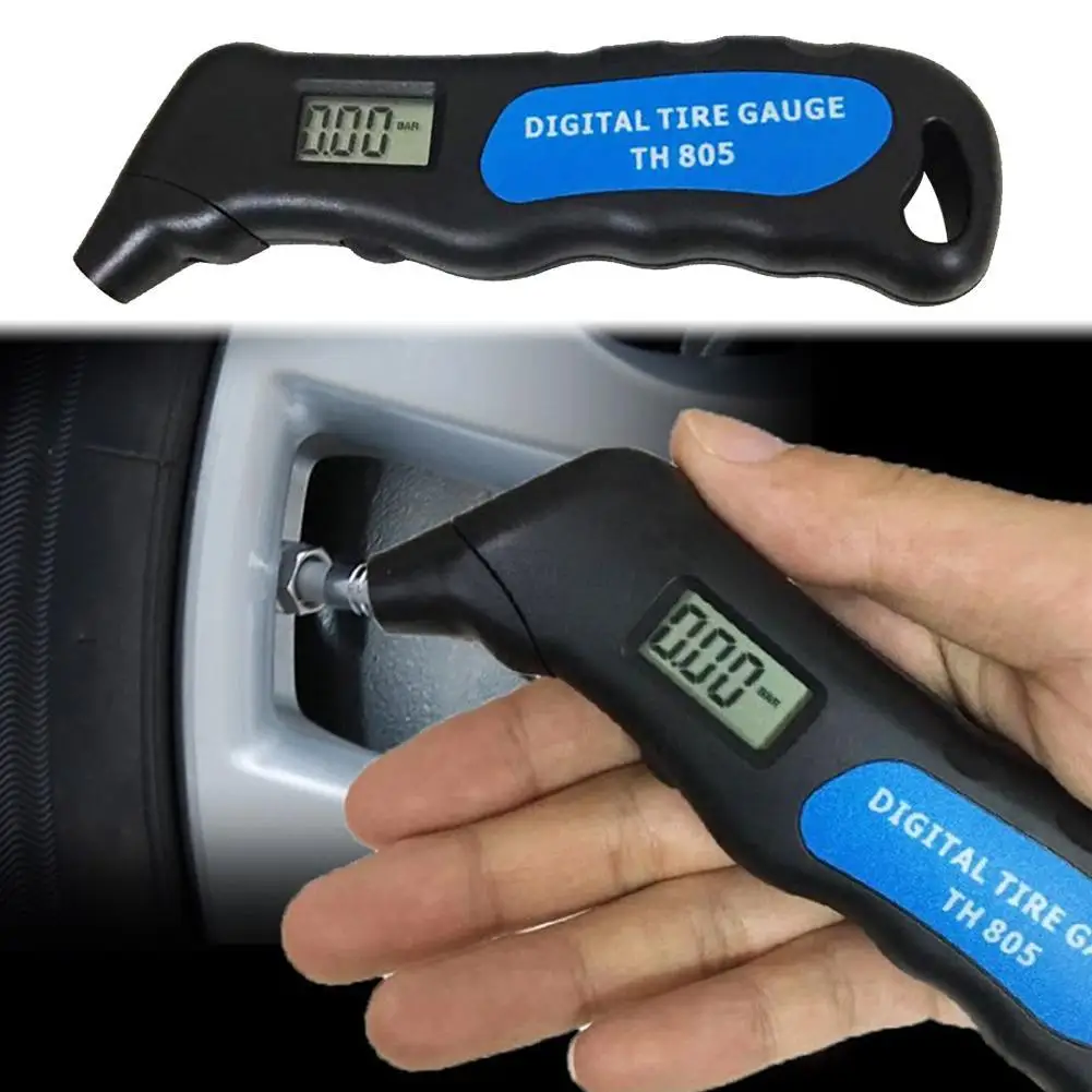 

Digital Tyre Air Pressure Gauge Meter LCD Electronic Car Tire Manometer Barometers Tester Tool For Car Motorcycle Security Alarm