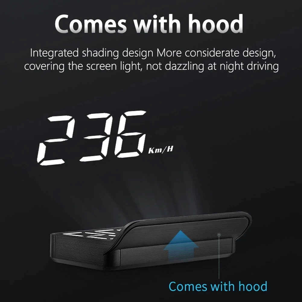 سيارة عالمية M3 Obd2 HUD عرض عرض السيارة عرض سرعة السيارة عرض مستوى البطارية سيارة سرعة تحذير رئيس متابعة العرض