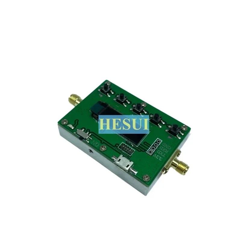 6000MHz 6GHz RF digital programmable attenuator module 30dB programmable range 0.25dB step OLED display shielding case RF module