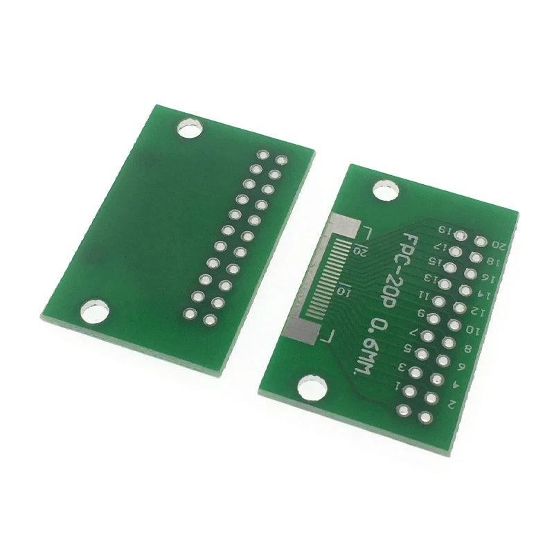 10 Stuks 0.6Mm Testbord Fpc/Ffc Conversieplaat 20P 30P 2.54Mm Afstand Pcb-Schakeling