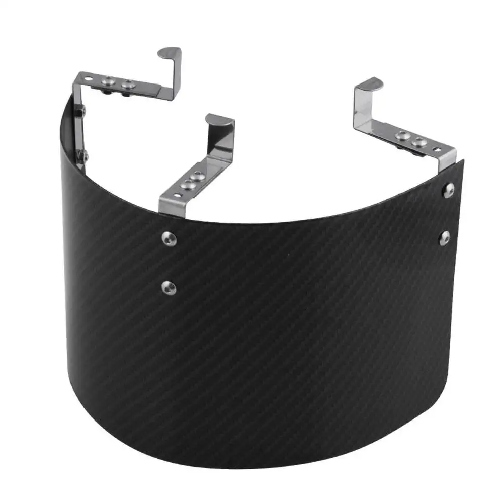 

Cover Universal Heat Shield Metal Racing Car Cold Air Intake Cone Motion Filter Cover (Water transfer, Carbon Fiber Black)