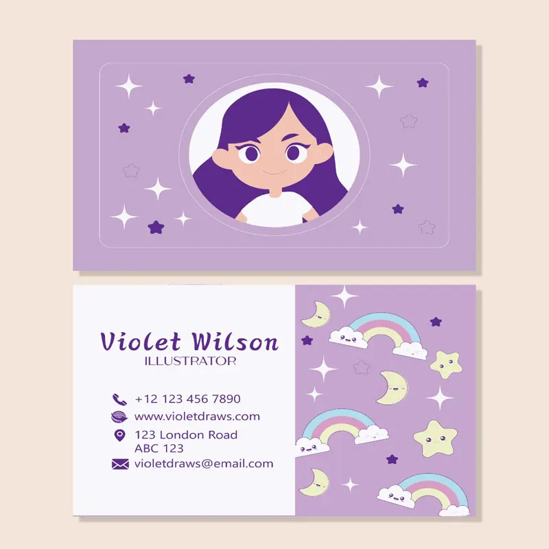 بطاقات شكر مخصصة، بطاقة عمل، طباعة كاملة الألوان على الوجهين، بطاقة تزيين الهدايا، شعار شخصي، دعوة زفاف