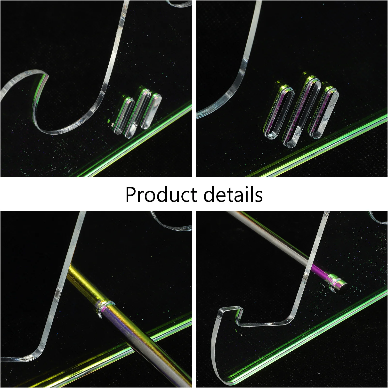 3 الطبقة حامل لوحة المفاتيح الاكريليك لوحة المفاتيح الميكانيكية حامل عرض منظم سطح المكتب تخزين ملحق الاكريليك مكتب الملحقات