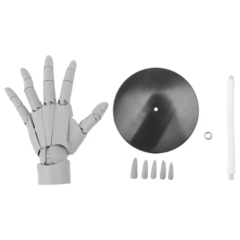 

Гибкая модель руки художника IALJ, регулируемая модель руки для рисования, манекен для рисования, подвижная фигурная модель руки (левая)