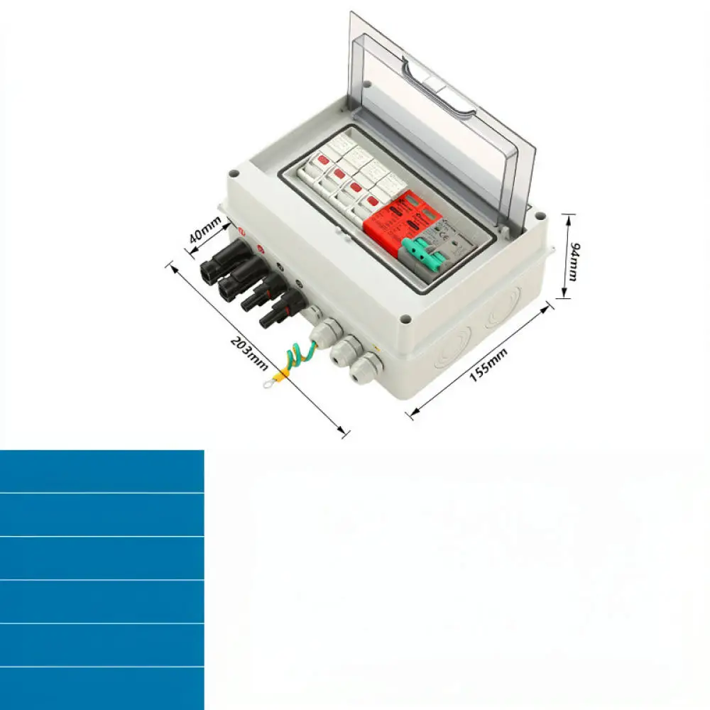 DC600V Solar PV Combiner Box Photovoltaic String Junction Box Waterproof Protective Distribution Housing For XIONGISOLAR