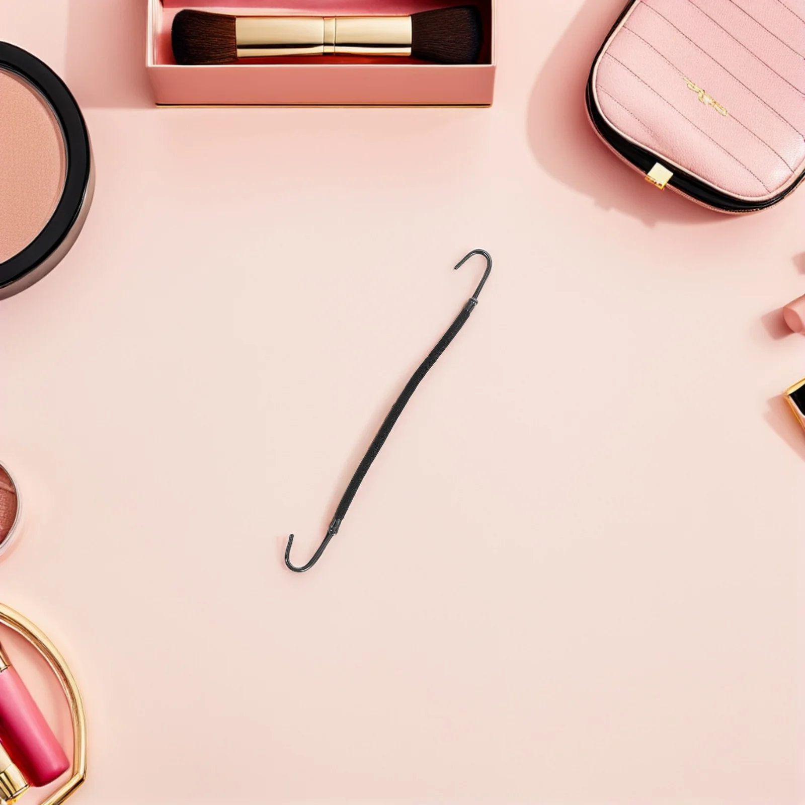 

20 шт., банджи-крючки для густых волос, эластичные ленты, черная повязка на голову, держатель для хвоста, аксессуары для укладки, инструменты для волос