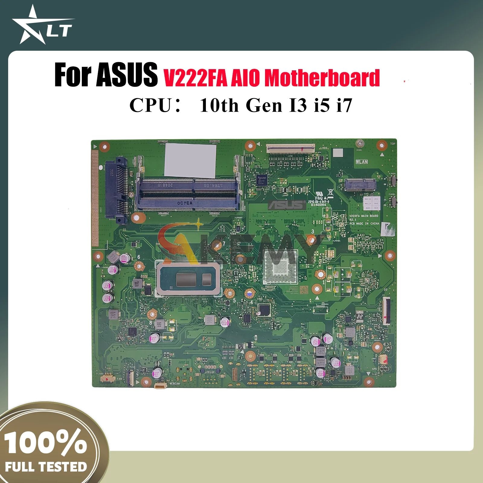 

V222FA Motherboard For ASUS Vivo AiO V222FB V222FA V222F Mainboard With 10th Gen I3 i5 i7 tests OK fast shipping High quality
