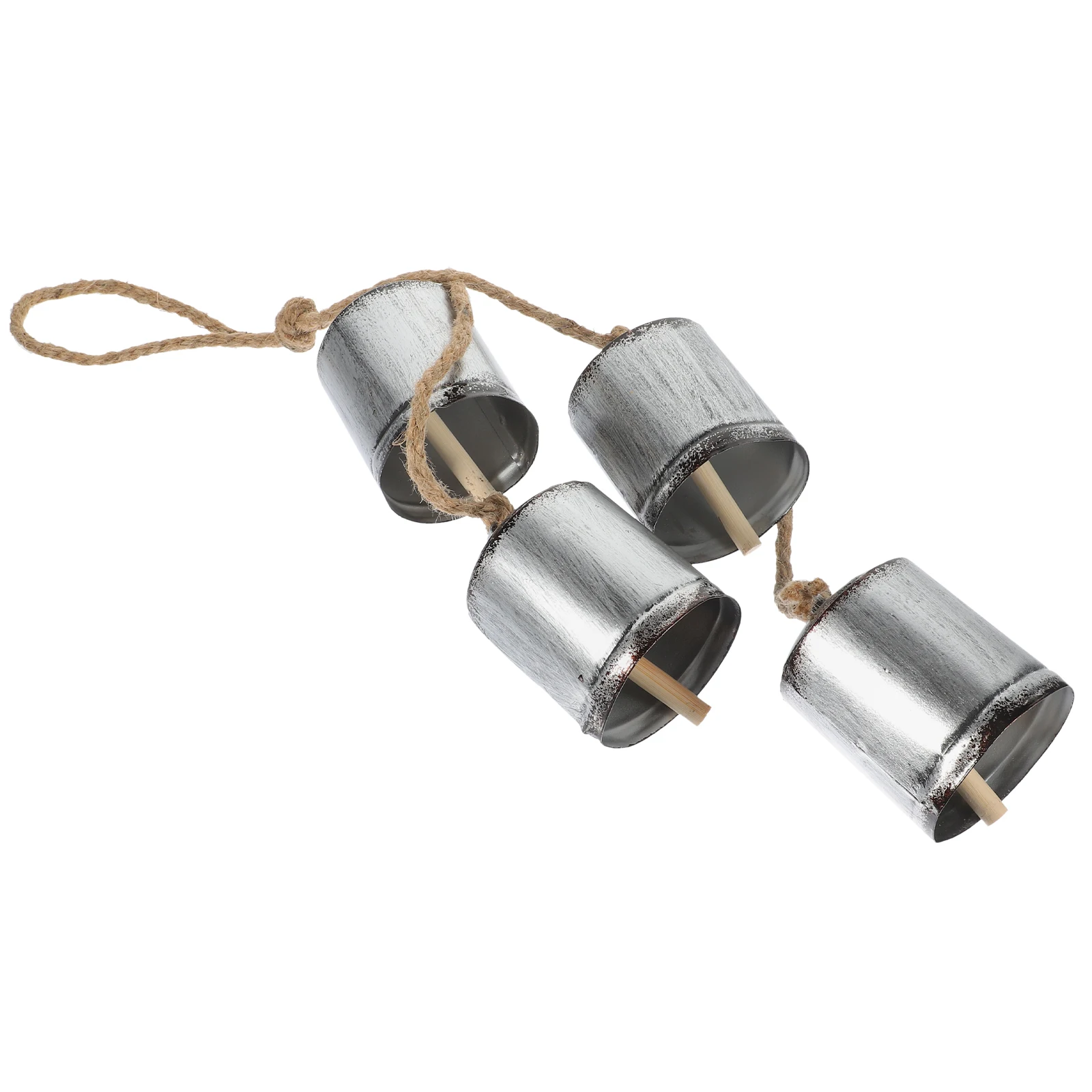 

Rustic Metal Hanging Cow Bells Vintage Farm Bell Decorations For Garden Yard Country Style Craft Bells Clear Sound Durable