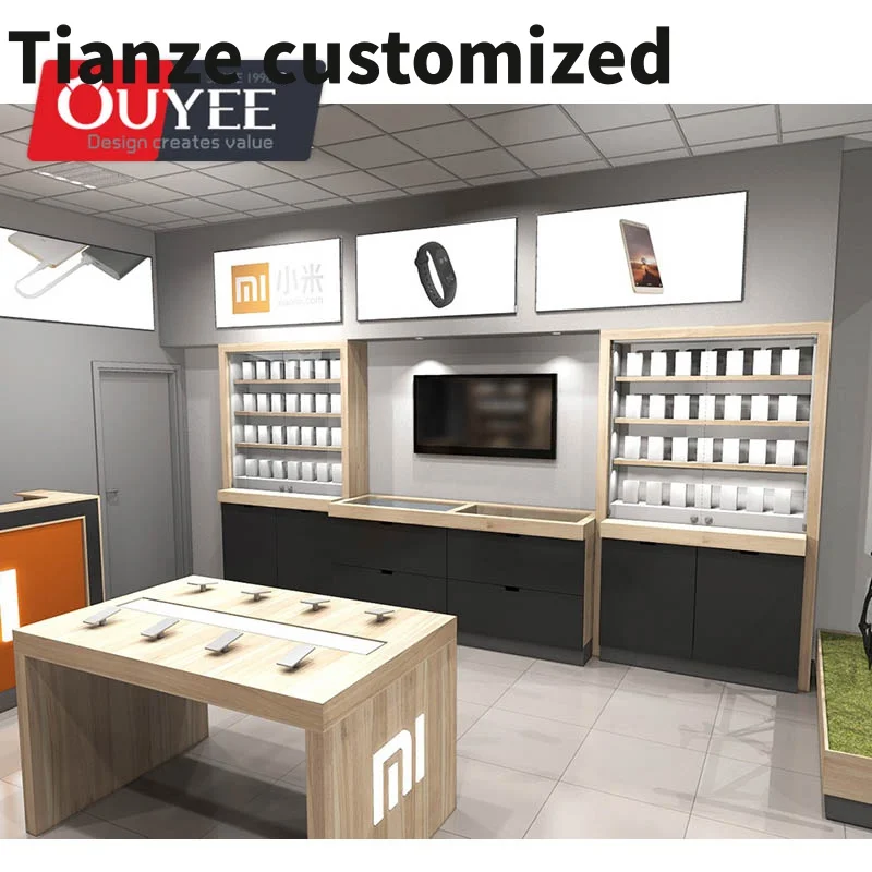 

Customized-Mobile Phone Store Equipment Cellphone Showroom Designs Display Showcase Furniture