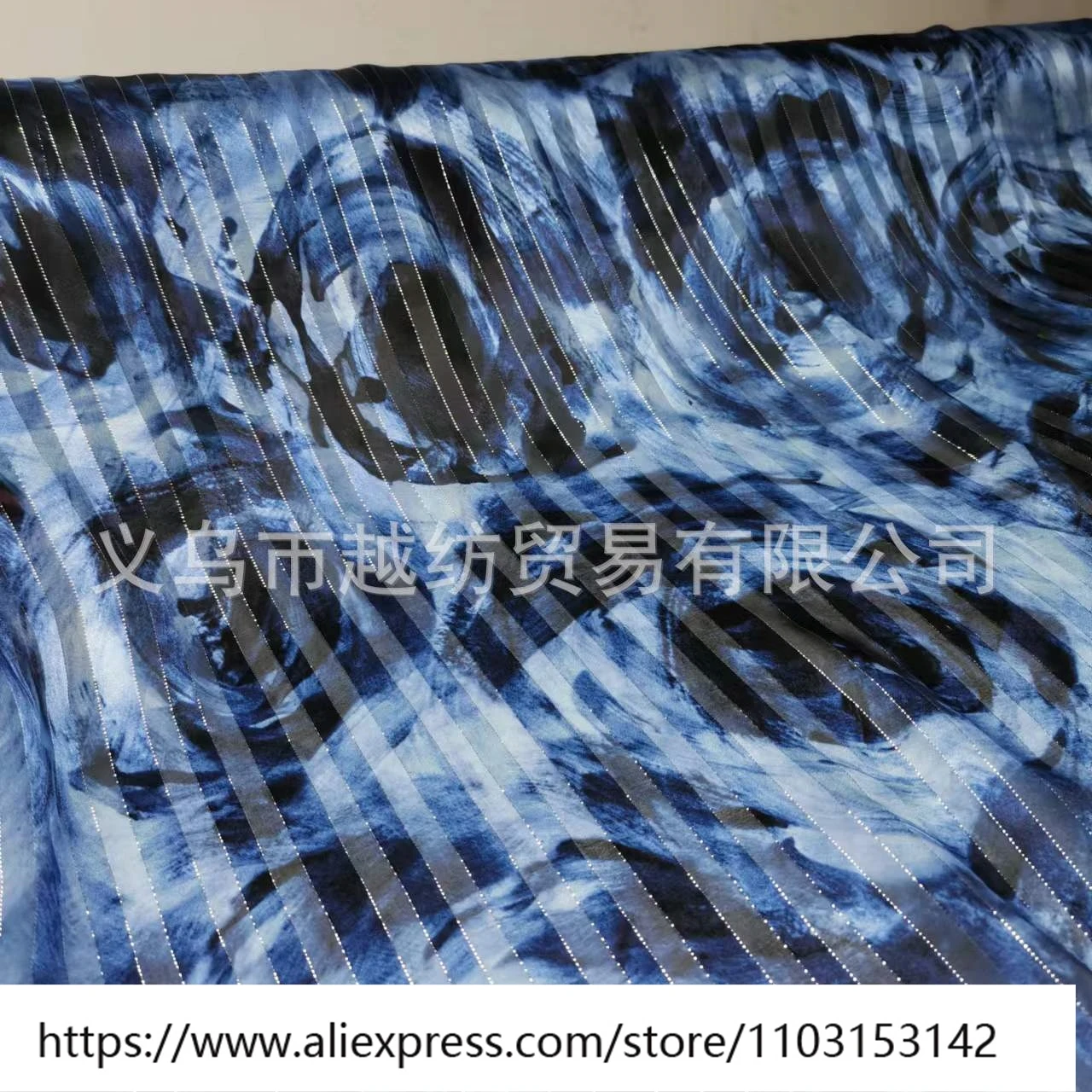 Zomer licht en dun transparant 12Momme zijde satijn streep abstracte print shirt rok smalle stof