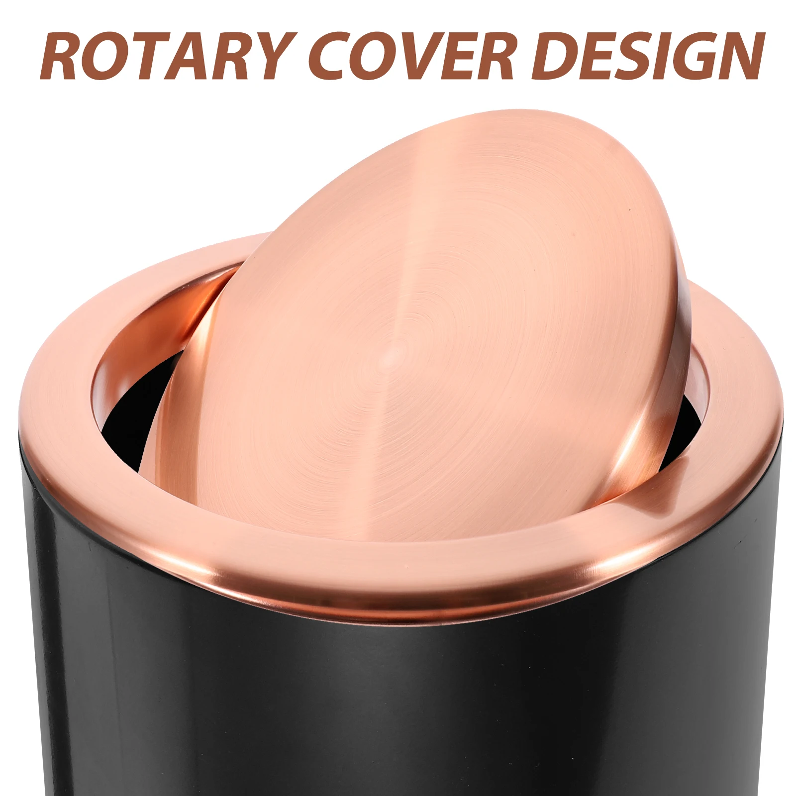 

Stainless Steel Trash Can Lid Grommet Kitchen Countertop Cover Flush Garbage Fine Workmanship Round 430 Bathroom Bin