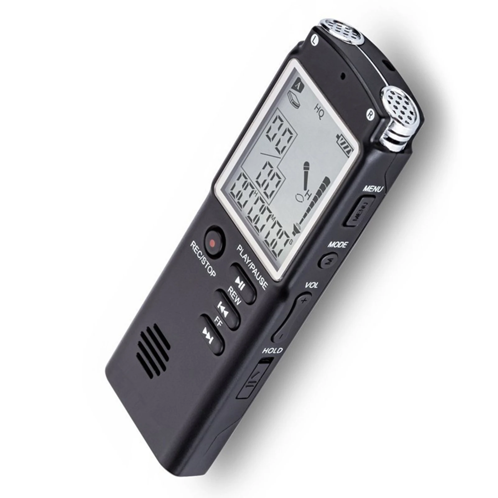 T60 Digital Audio Recorder Professional Voice Activated Recorder w/ Earphone Portable Audio Recording for Interview Meetings