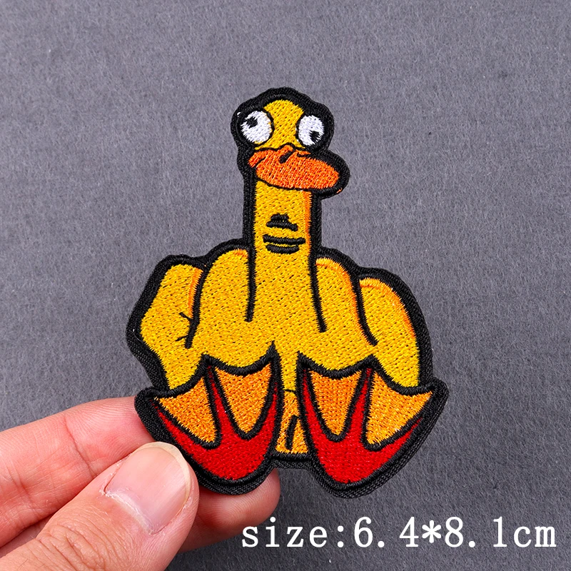 Hip Hop Animal Patch Iron On Patches For Clothing Thermoadhesive Patches On Clothes Punk Skull Patch For Clothes Stickers Badges