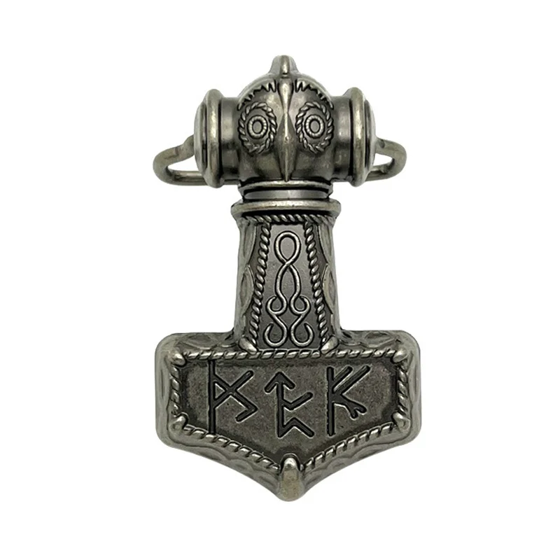 Boucle de ceinture en forme de marteau de Thor Viking, style occidental, européen et américain