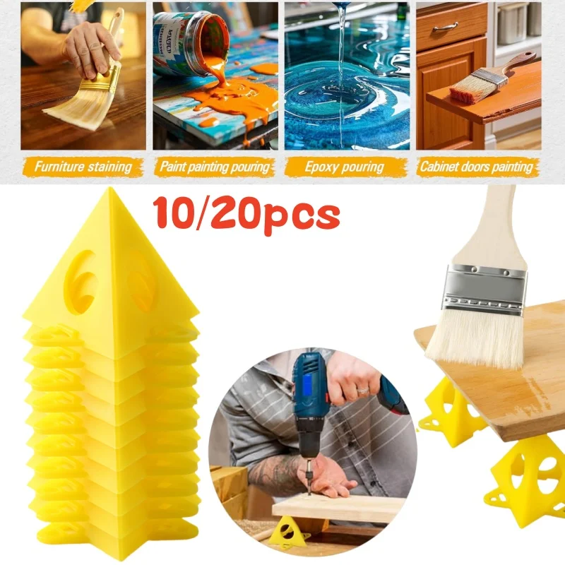 

10/20pcs Pyramid Stands Painter's Painting Stands Mini Cone Paint Stands for Canvas and Door Risers Support Painting Pyramids