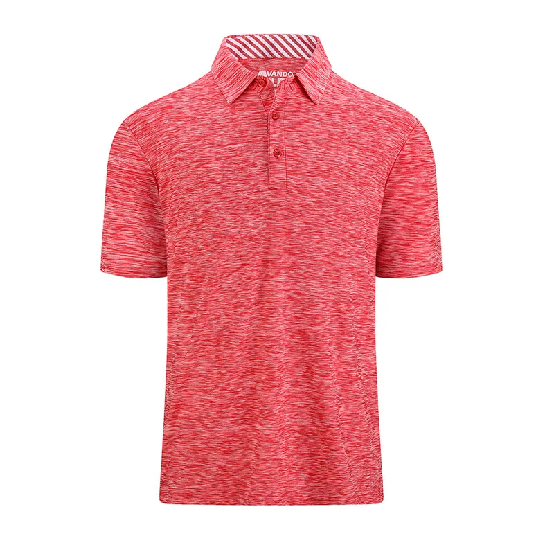 

Men's Golf Polo Shirt Performance Knit Quick Dry Business Casual Slim Fit Short Sleeve TopPolyester Blend