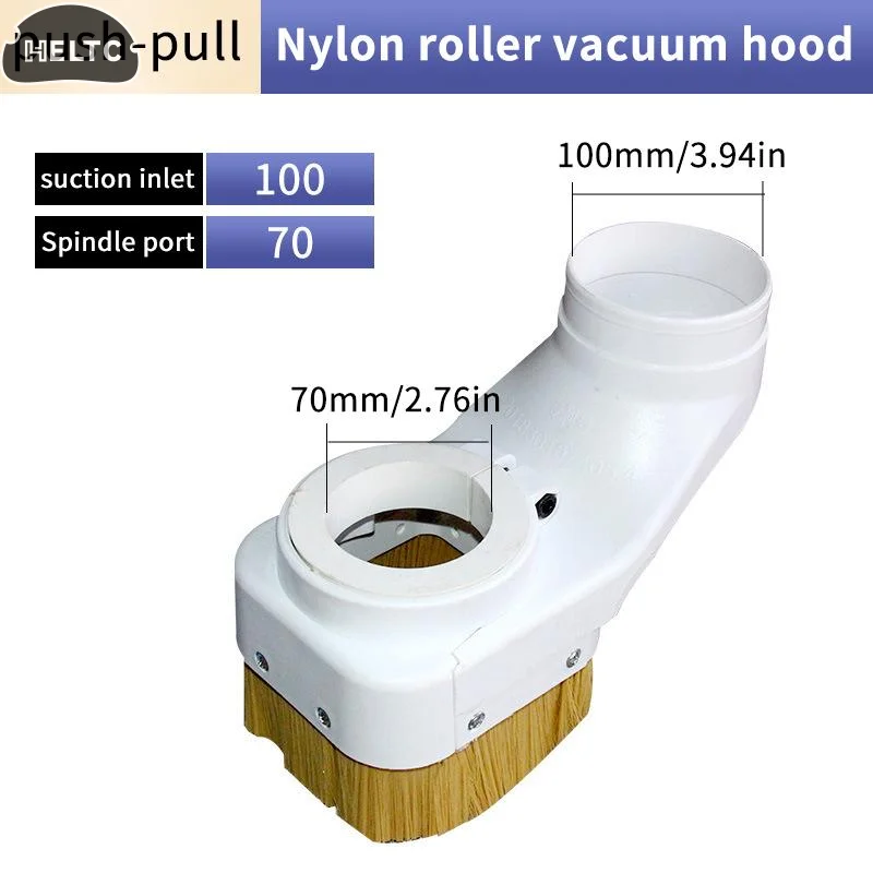 Spindle Dust Suction Foot Push-pull 70-90MM Diameter Dust Cover Collector For CNC Router Engraving Machine