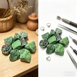 Natural Green StoneHome Decoration Irregular Epidote Mineral Crystal Stone Specimen Reiki Healing Fengshui Stone Home Decoration