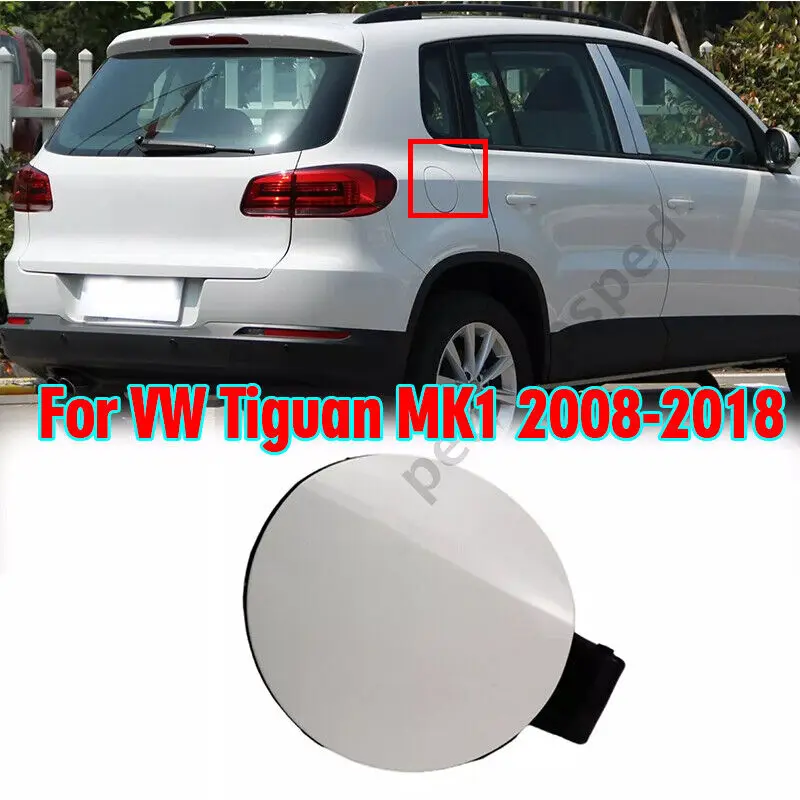 

White Fuel Gas Tank Filler Door Lid Cover For VW Tiguan MK1 2008-2018 5N0809857D