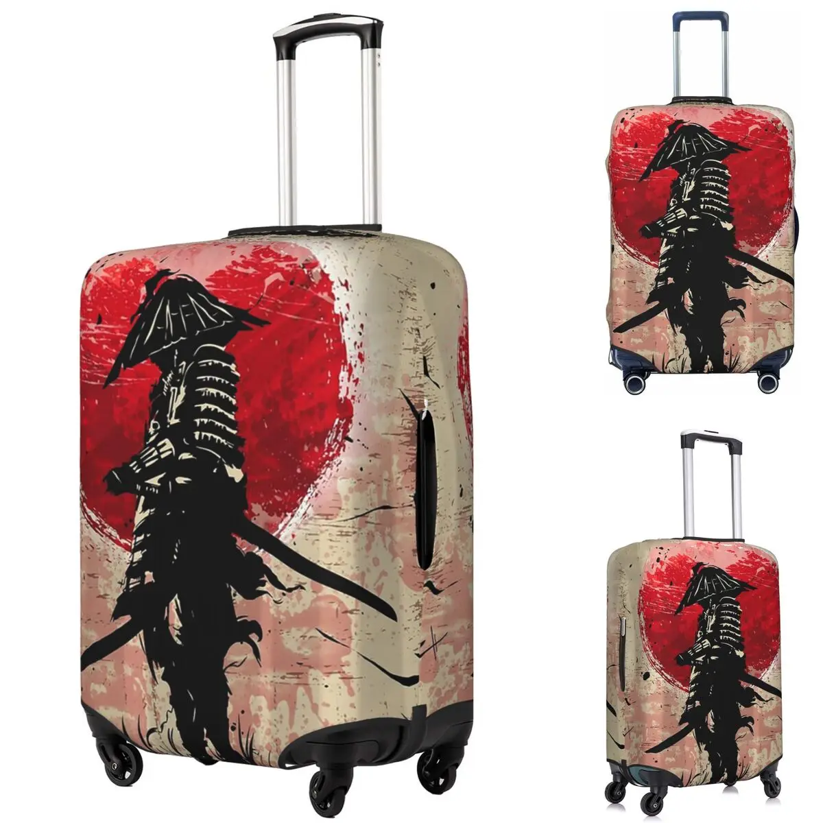 

Японский художественный самурайский истребитель Bushido, чехол для чемодана, защитные эластичные защитные чехлы для багажа для 18-32 дюймов