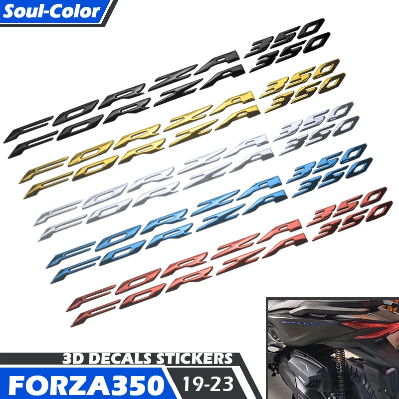 Fit For HONDA FORZA350 forza-350 Motorcycle Decals Stickers Emblem Badge 3D Decal Raised Tank Wheel Tank Decals Applique Emblem